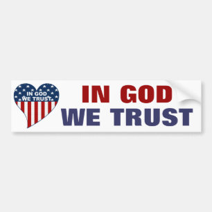 In God We Trust Bumper Sticker