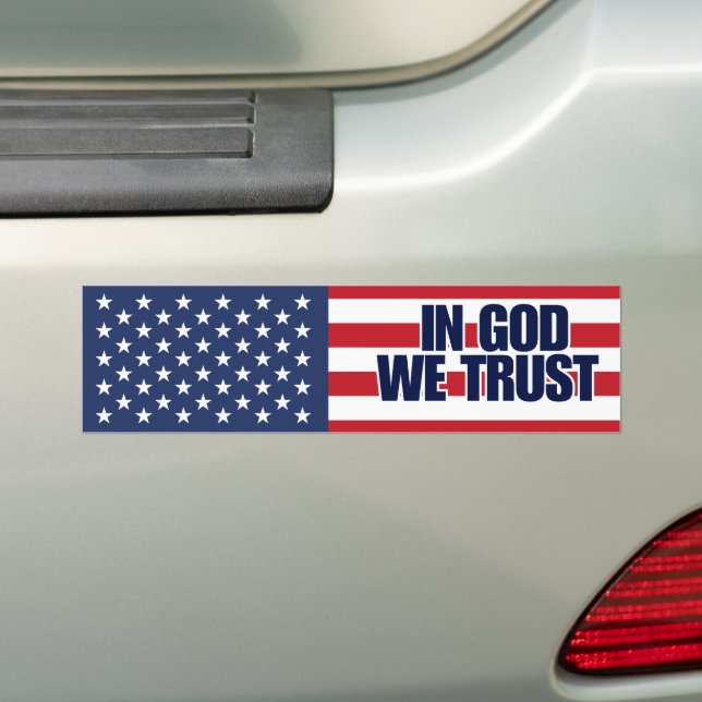 In GOD we trust bumper stickers  (On Car)
