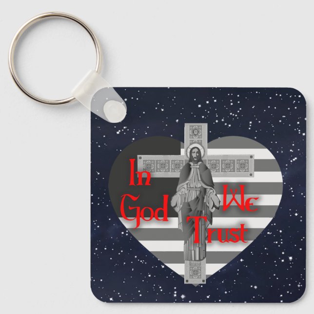 In God we Trust Keychain (Front)