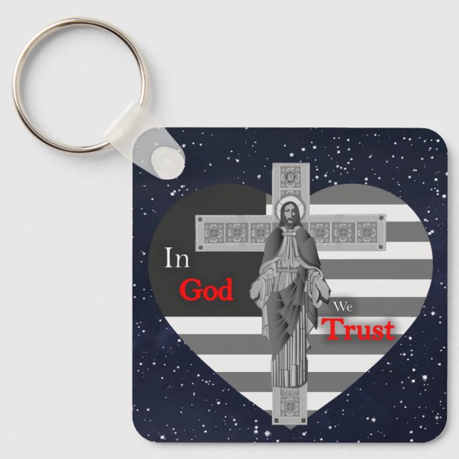 In God we Trust Keychain (Front)