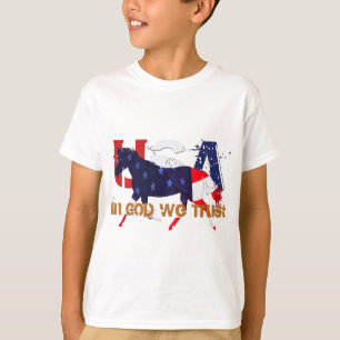 In God We Trust-Patriotic Horse T-Shirt