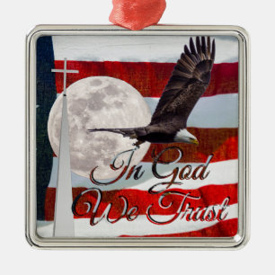In God We Trust Premium Square Ornament