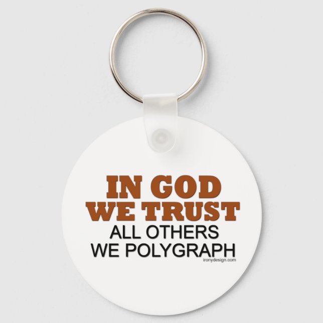 In God We Trust Saying Keychain (Front)