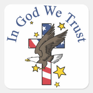 In God We Trust Square Sticker