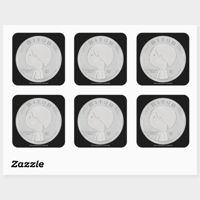 In God We Trust Square Sticker (Sheet)