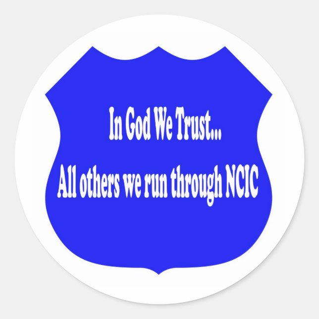 In God We Trust Sticker (Front)