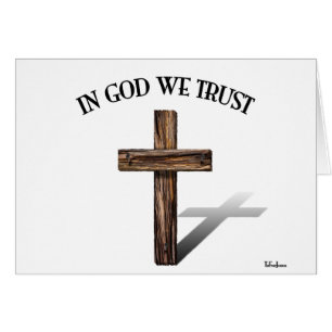In God We Trust with rugged cross