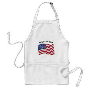 In God We Trust with US flag Standard Apron