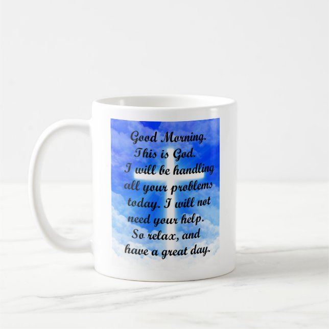In God's Hands Coffee Mug (Left)