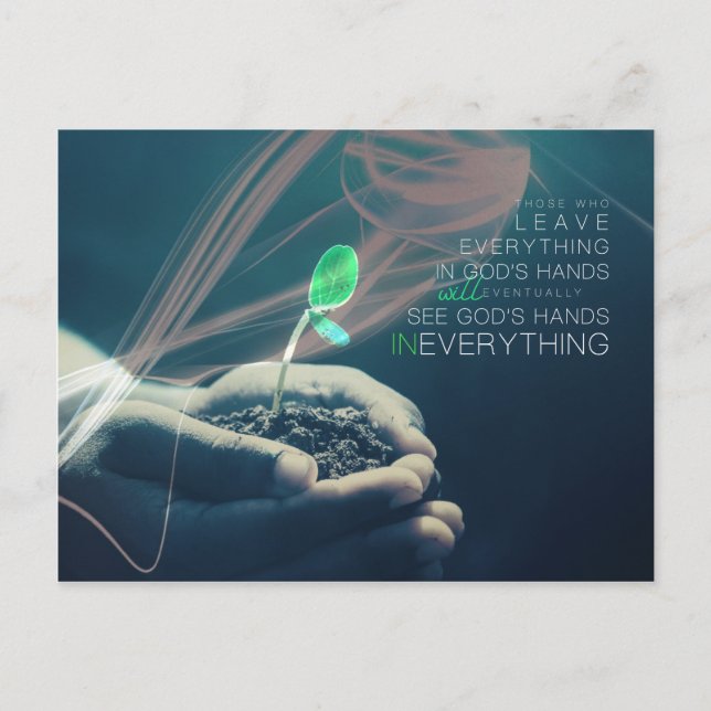 In God's Hands Postcard (Front)