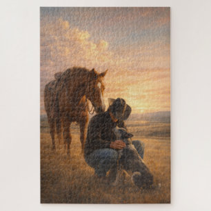 In Good Company   Cowboy Horse Dog   Puzzle
