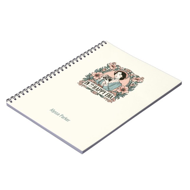In Her Happy Era Whimsical Gift Notebook (Left Side)