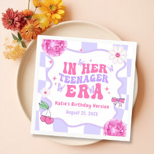 In Her Teenager Era Birthday Party Napkin