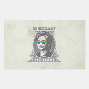 In Hillary we Trust Sticker