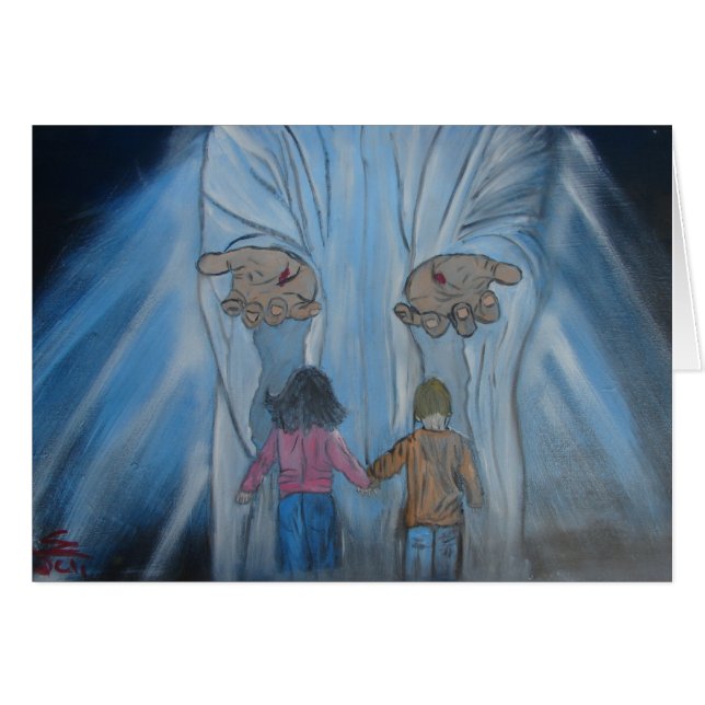 " In His Hands" (Front Horizontal)