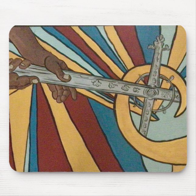 In His Hands Mouse Pad (Front)