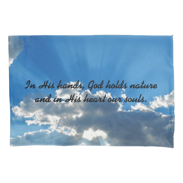 In His Hands Pillowcase (Front)