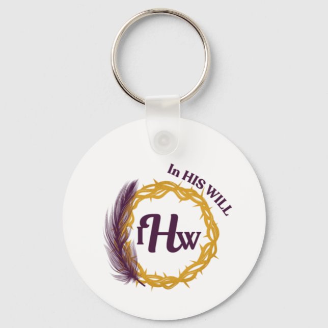 In His Will Key Chain (Front)