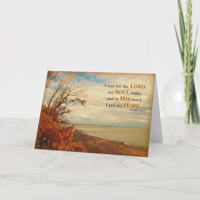 In His Word I Put my Hope - Scripture Card (Front)