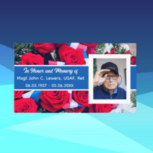 In Honour of Veteran Memory Card