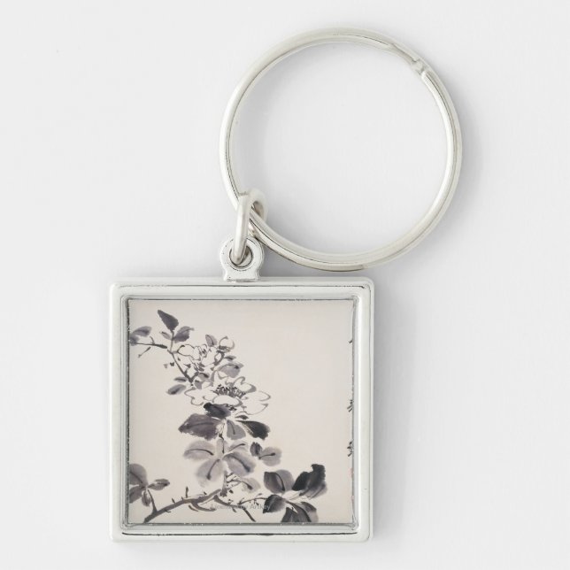 In Imitation of Xu Weiï¿½s Flowers No.5 Keychain (Front)
