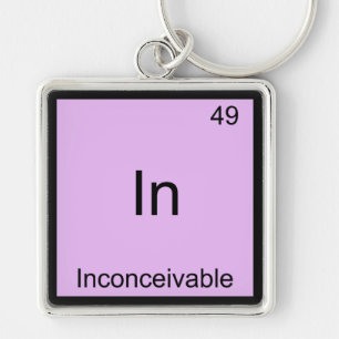 In - Inconceivable Funny Chemistry Element Symbol Keychain