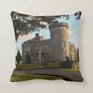 In Ireland, the Dromoland Castle side entrance Throw Pillow