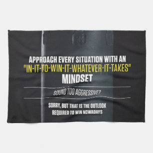 In It To Win It Mindset - Workout Motivational Kitchen Towel