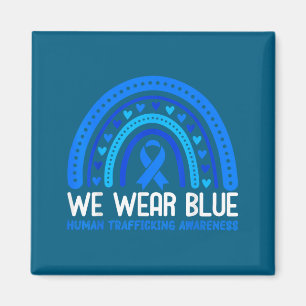 In January Blue Wear Human Trafficking Awareness R Magnet