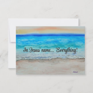 In Jesus' name Card