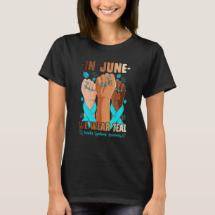 In June We Wear Teal Tourette Syndrome Awareness H T-Shirt