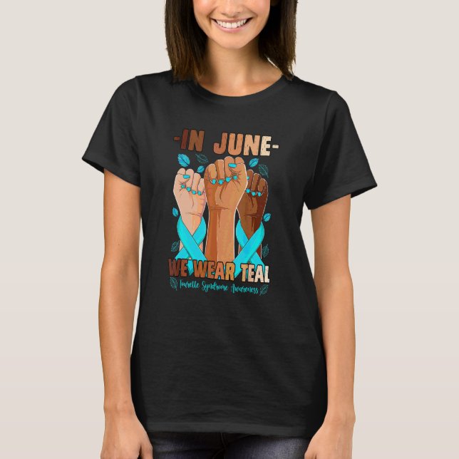 In June We Wear Teal Tourette Syndrome Awareness H T-Shirt (Front)