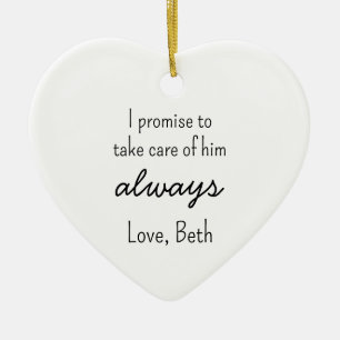 In-Law custom Ornament - Personalized Wedding Keep
