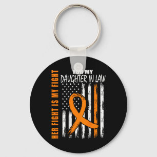 In Law Multiple Sclerosis Awareness Ms Flag On Bac Keychain