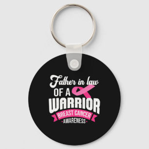 In Law Of A Warrior Breast Cancer Awareness Suppor Keychain