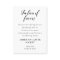 In Lieu Of Favours Charity Donation Wedding
