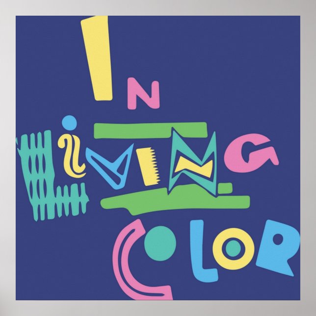 In Living Colour TV Sitcom 90s Party Pattern Geome Poster (Front)
