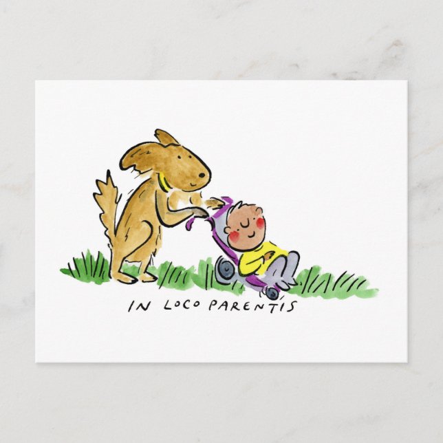 In Loco Parentis Postcard (Front)