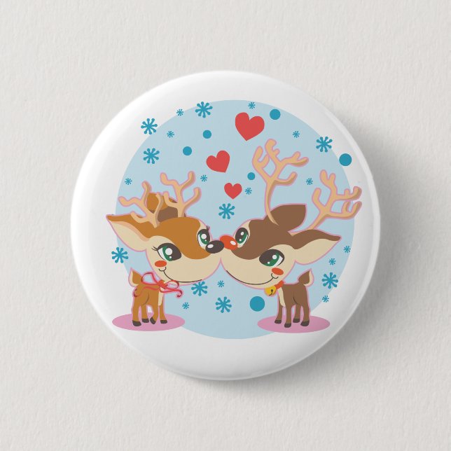 in Love 2 Inch Round Button (Front)