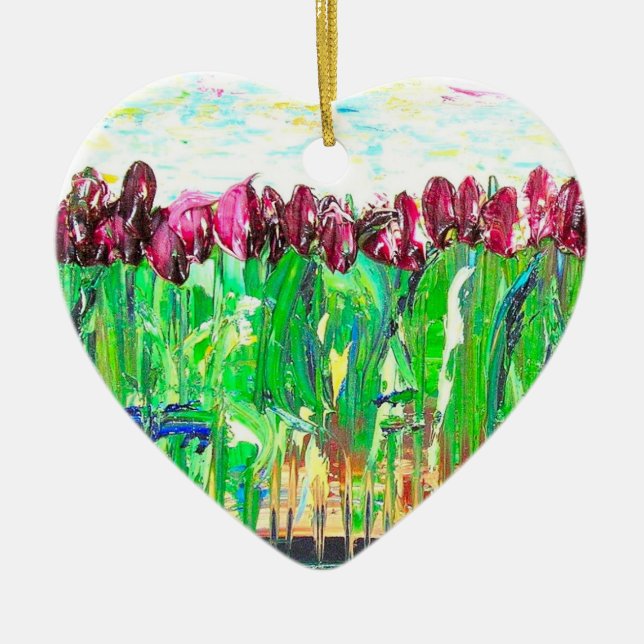 In Love Ceramic Ornament (Front)