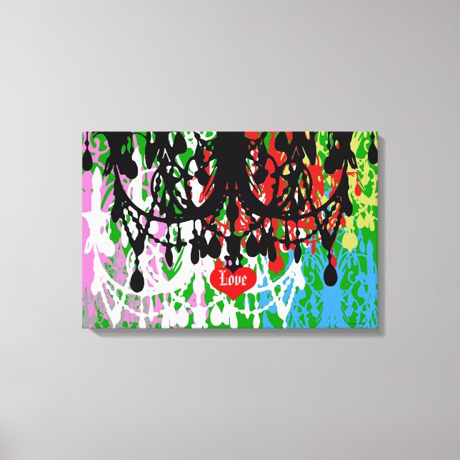 In Love Chandelier ~ 24X16 Canvas .75" Thick (Front)