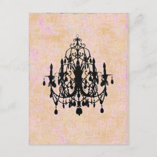 In Love Chandelier ~ Postcard