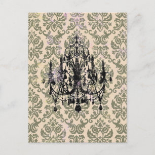 In Love Chandelier ~ Postcard / Invitation