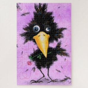 In Love Crow Funny Puzzle