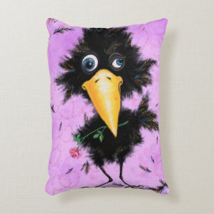 In Love Crow - Gentleman - Funny Accent Pillow