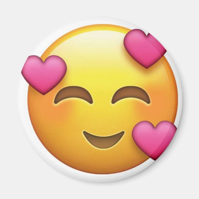 In love emoji magnet (Front)