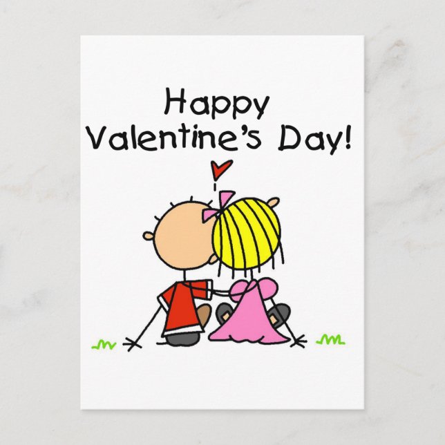 In Love Happy Valentine's Day Holiday Postcard (Front)