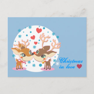 in Love Holiday Postcard