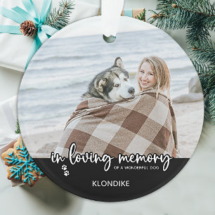 In Love Memory Chien Photo Elegant Pet Memorial
