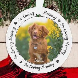 In Love Memory Modern Chien Photo Pet Memorial